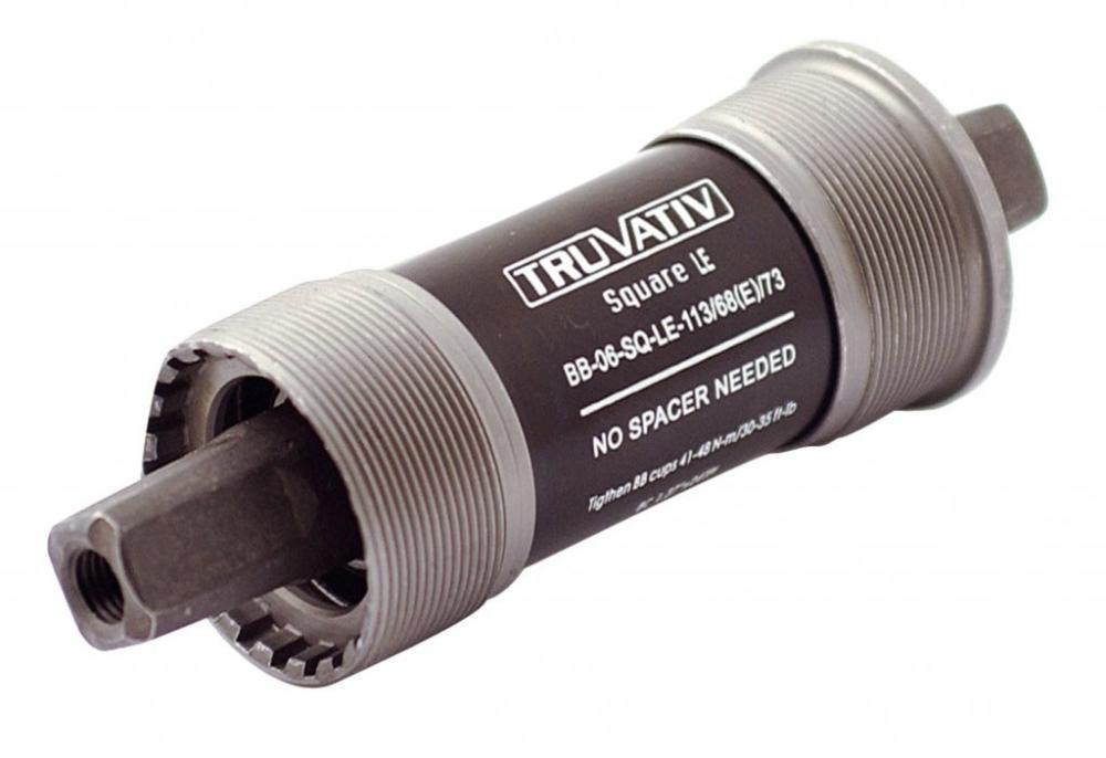 Stredové zloženie TRUVATIV Square LE, Square bottom bracket, BSA, 68mm, 113mm, Steel, Grey Stredové zloženie TRUVATIV Square LE, Square bottom bracket, BSA, 68mm, 113mm, Steel, Grey