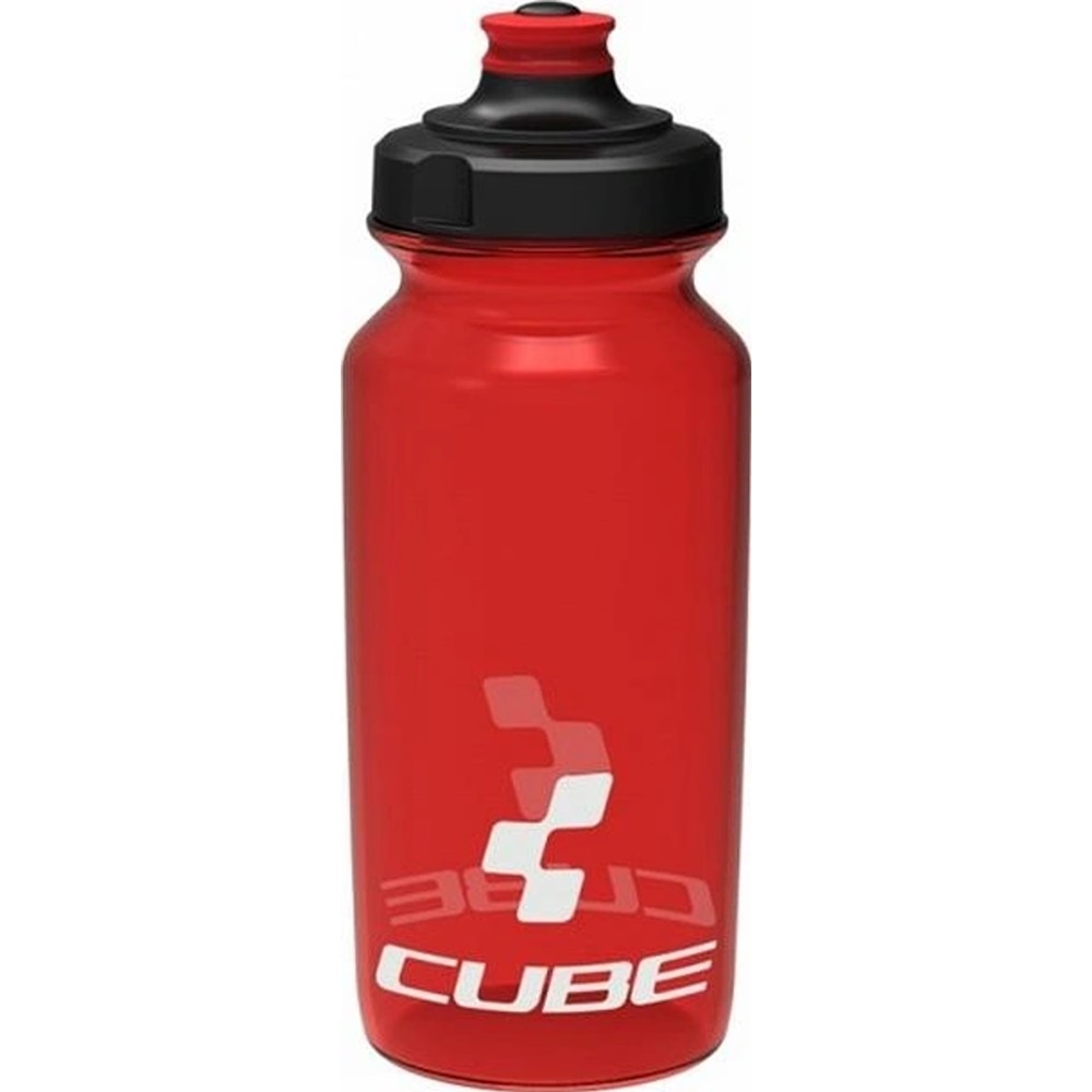 Fľaša Cube Icon 0,5-litrová transparentná červená Fľaša Cube Icon 0,5-litrová transparentná červená