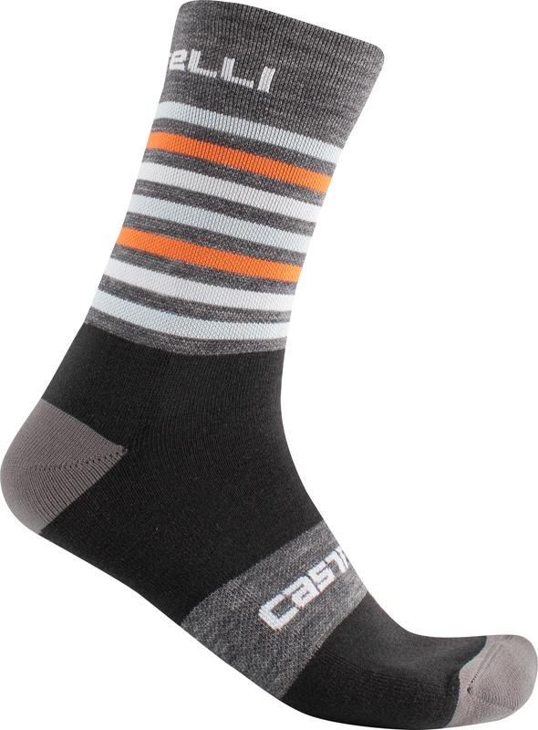 Ponožky zimné CASTELLI 17560 GREGGE 15 šedá oranžová