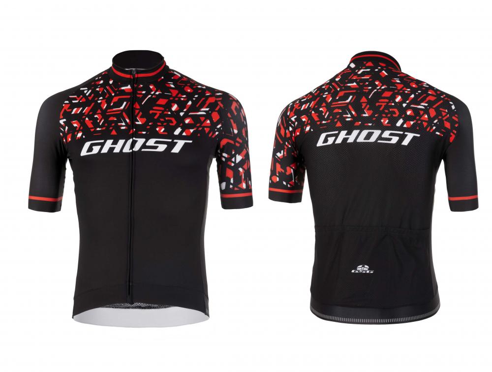 Dres GHOST Factory Racing Black / Red / White