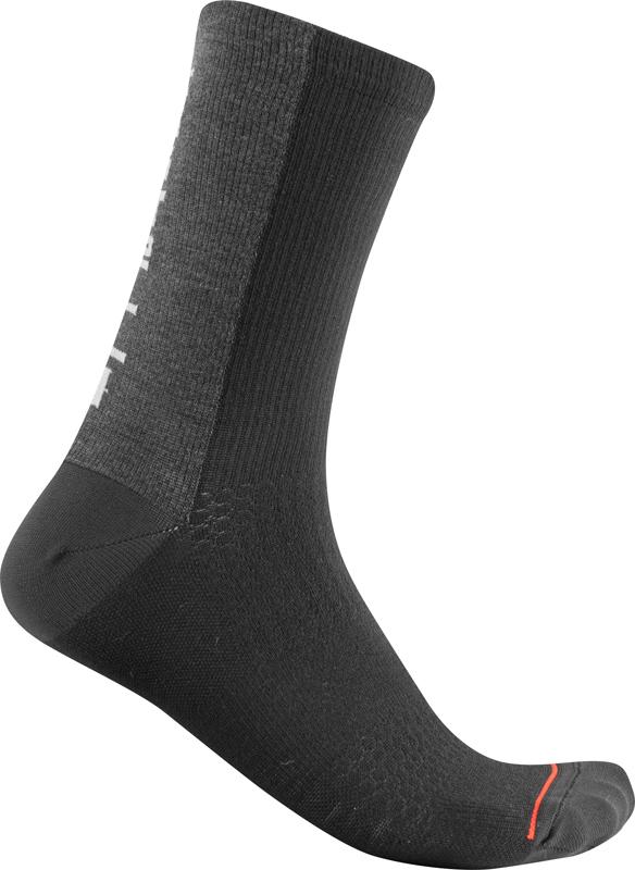 Ponožky zimné CASTELLI 20540 BANDITO WOOL 18 čierna