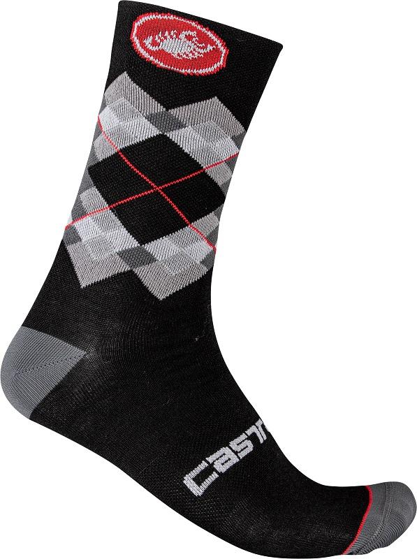 Ponožky zimné CASTELLI 21554 ROMBO 18 čierna