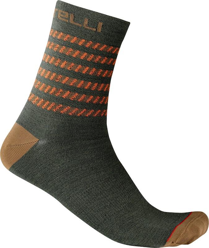 Ponožky zimné CASTELLI 21555 GO 15 vojenská zelená