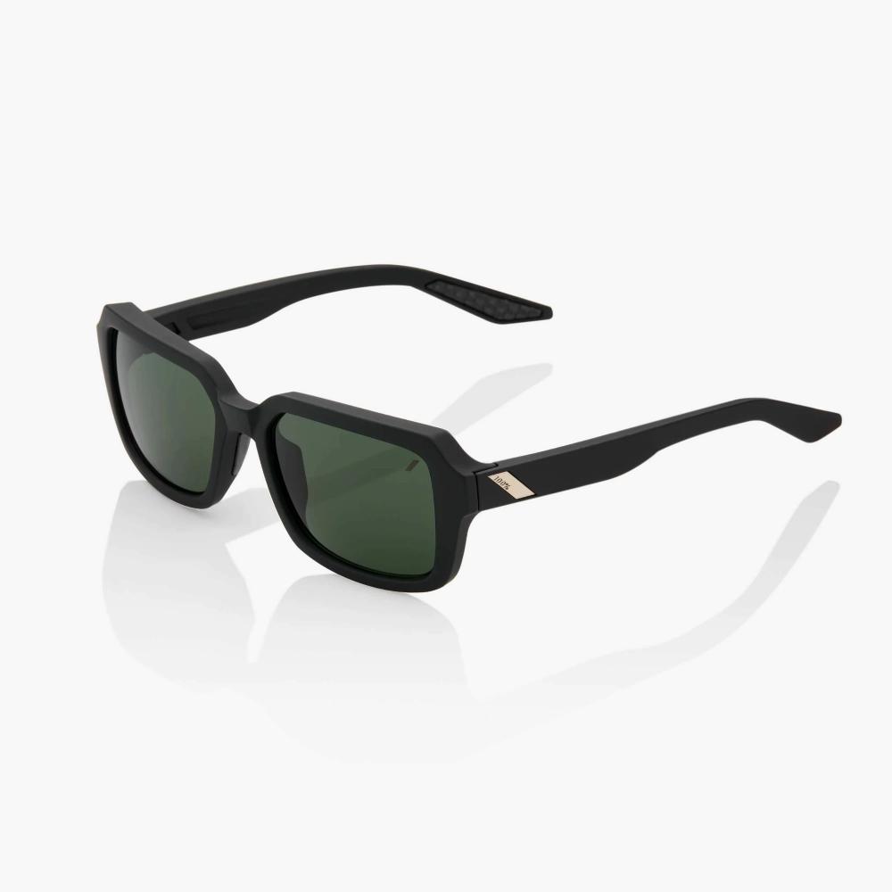 Okuliare 100% RIDELEY Soft Tact Black Grey Green Lens