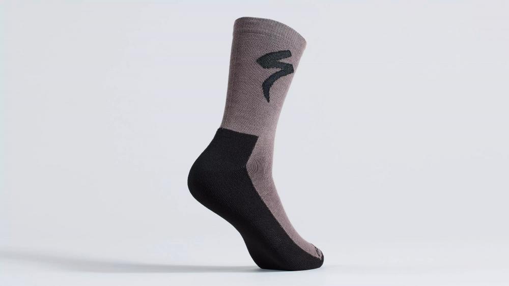 Ponožky zimné SPECIALIZED Primaloft® Lightweight Tall Logo Sock Gunmetal