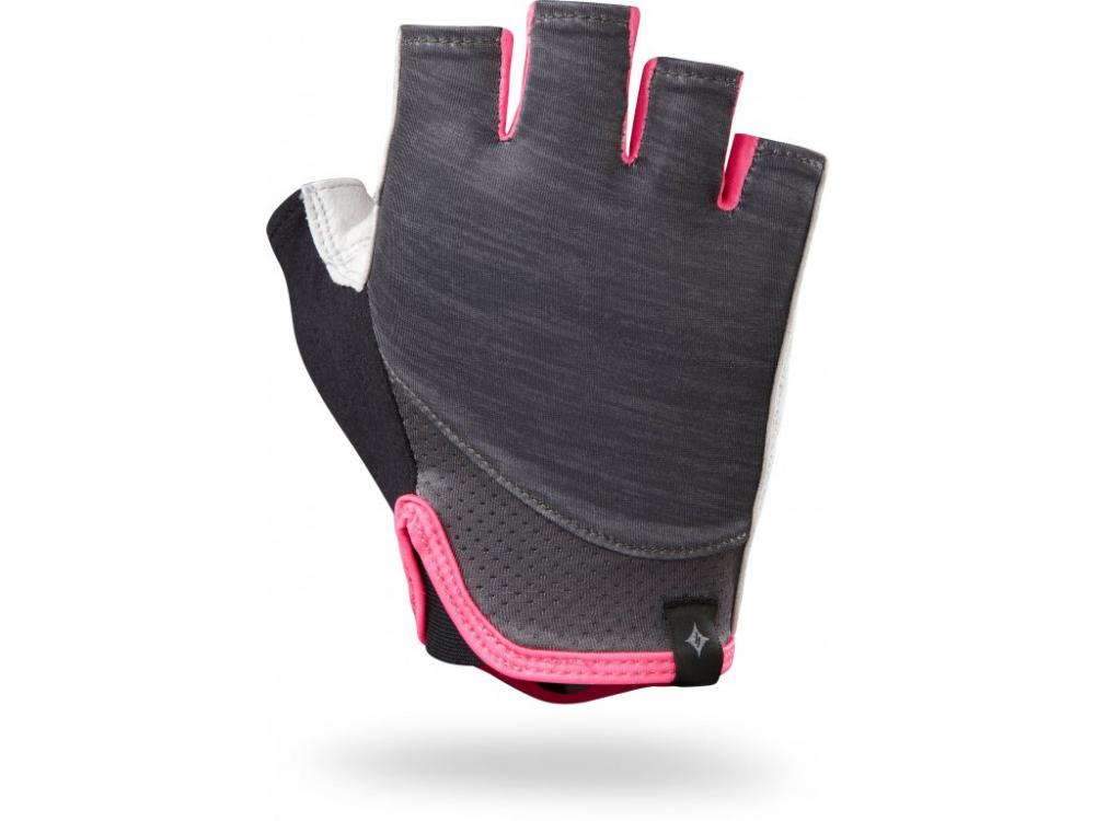Rukavice SPECIALIZED Trident WMN Carbon Heather/Neon Pink