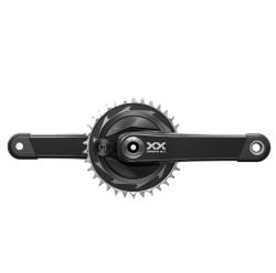 K�uky SRAM Powermeter XXSL Eagle Spider Q174 CL55 DUB MTB, �irok�, 175 mm, �ierne, 34 z.