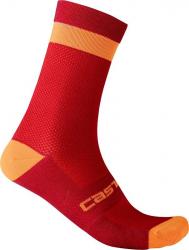 Ponožky zimné CASTELLI 21553 ALPHA 18 tm.červená