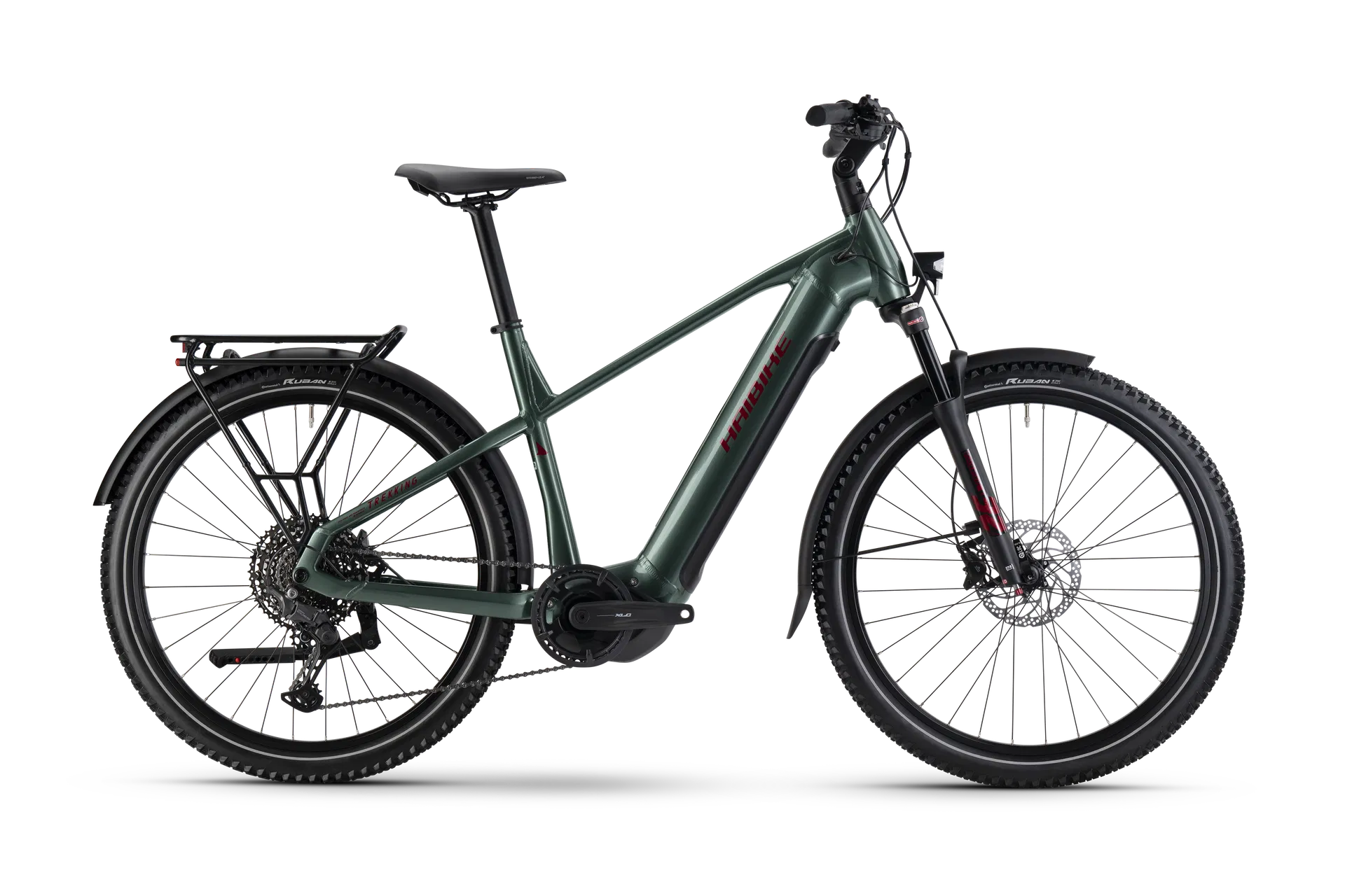 Haibike TREKKING 5 i720Wh High - olive/red - gloss