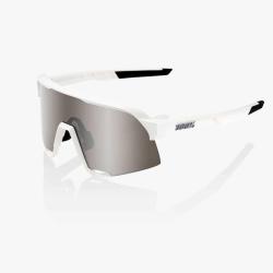 Okuliare 100% S3 HiPER  Matte White Silver Mirror Lens