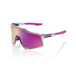 Okuliare 100% SPEEDCRAFT� Polished Translucent Grey - Purple Multilayer Mirror Lens