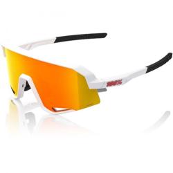 Okuliare 100%  SLENDALE - Soft tact White - HiPER Red Multilayer Mirror Lens