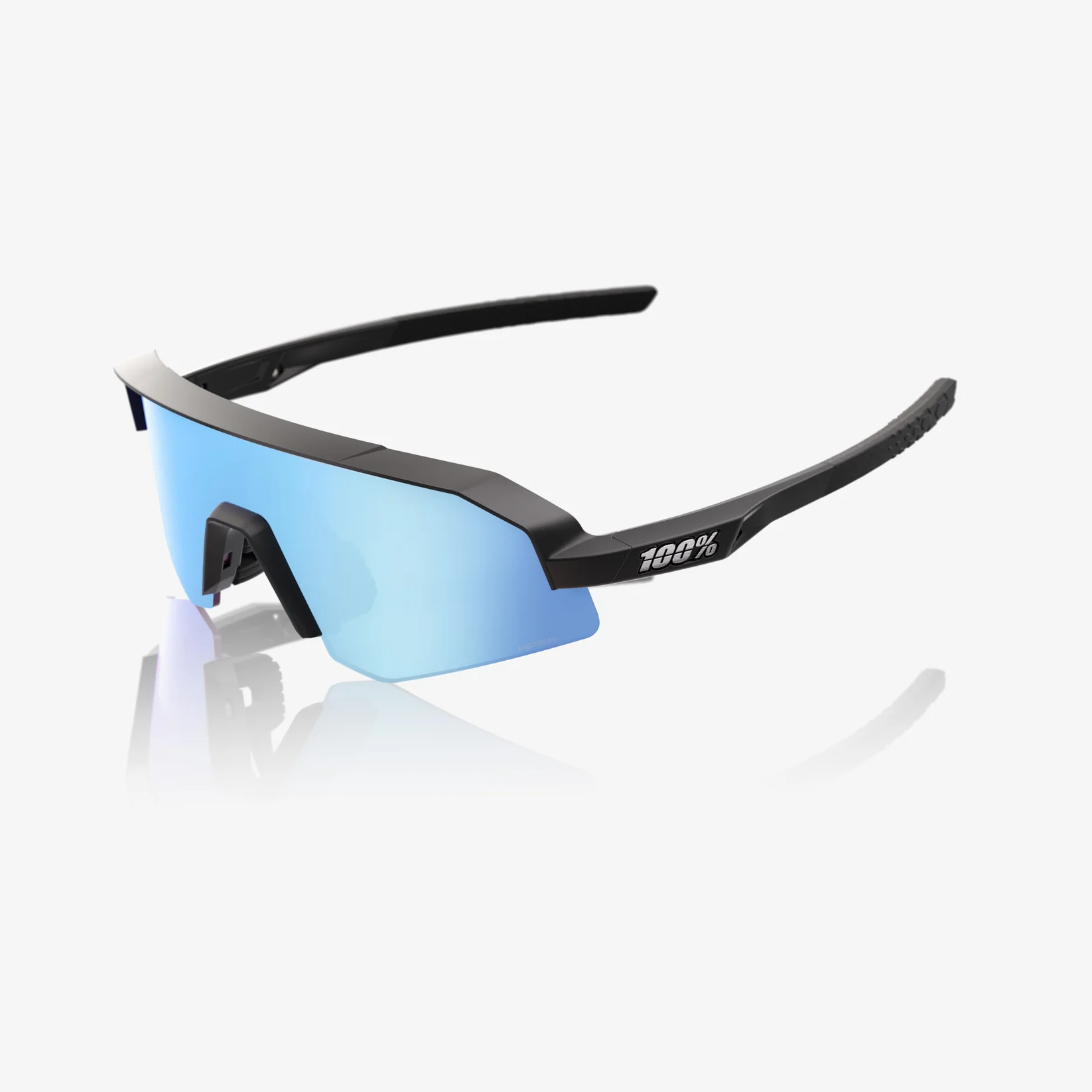 Okuliare 100%  SLENDALE YOUTH 
Matte Black HiPER Blue Multilayer Mirror Lens