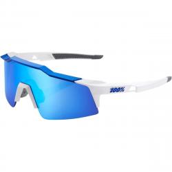 Okuliare 100% SPEEDCRAFT® SL - Matte White/Metallic Blue - Hiper Bl Multilayer Mirror Lens