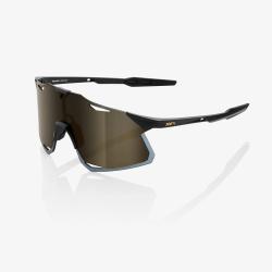 Okuliare 100% HYPERCRAFT®Matte Black Soft Gold Mirror Lens + Clear Lens Included
