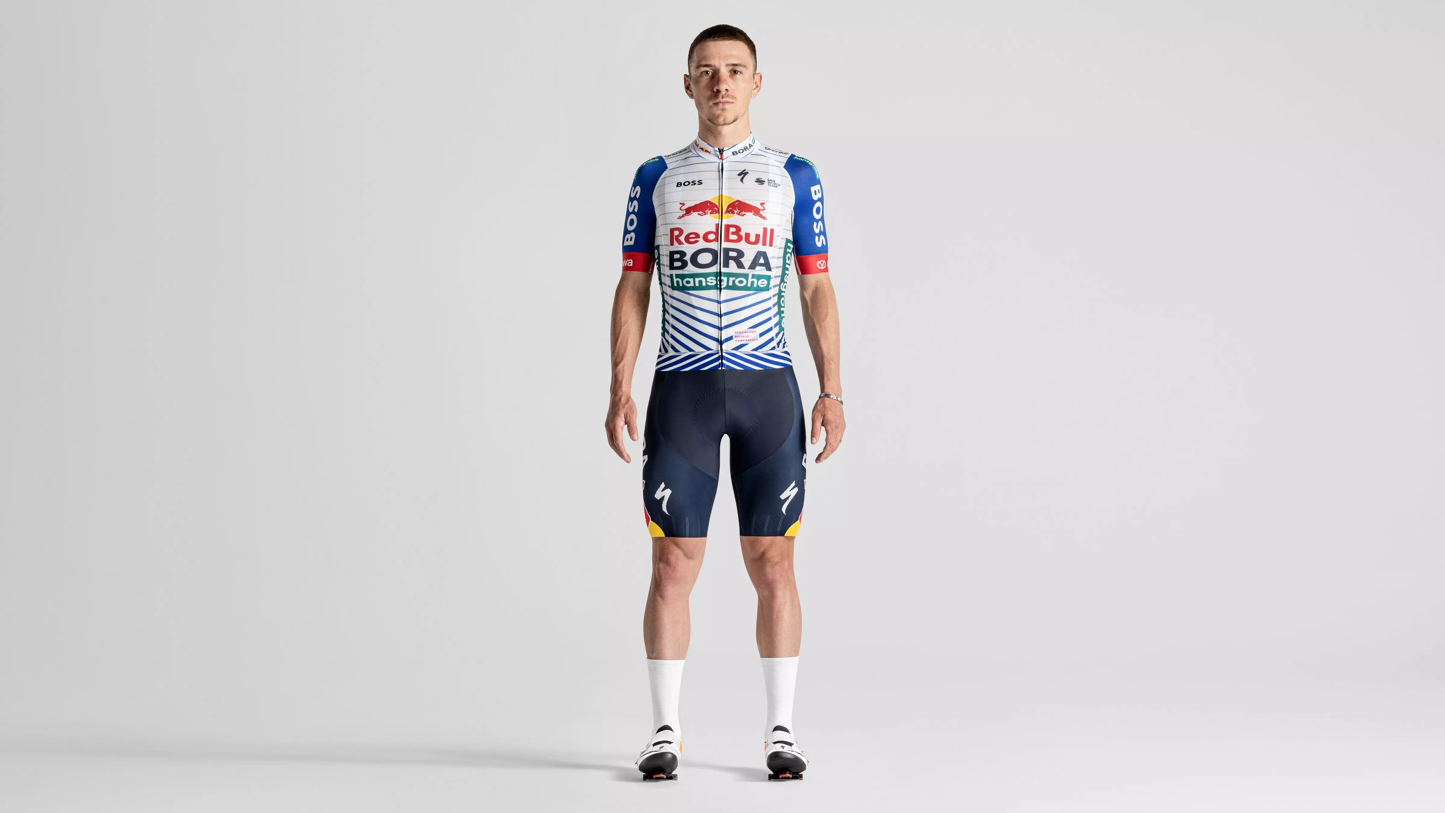 Dres SPECIALIZED Red Bull - BORA - hansgrohe Short Sleeve Replika Jersey