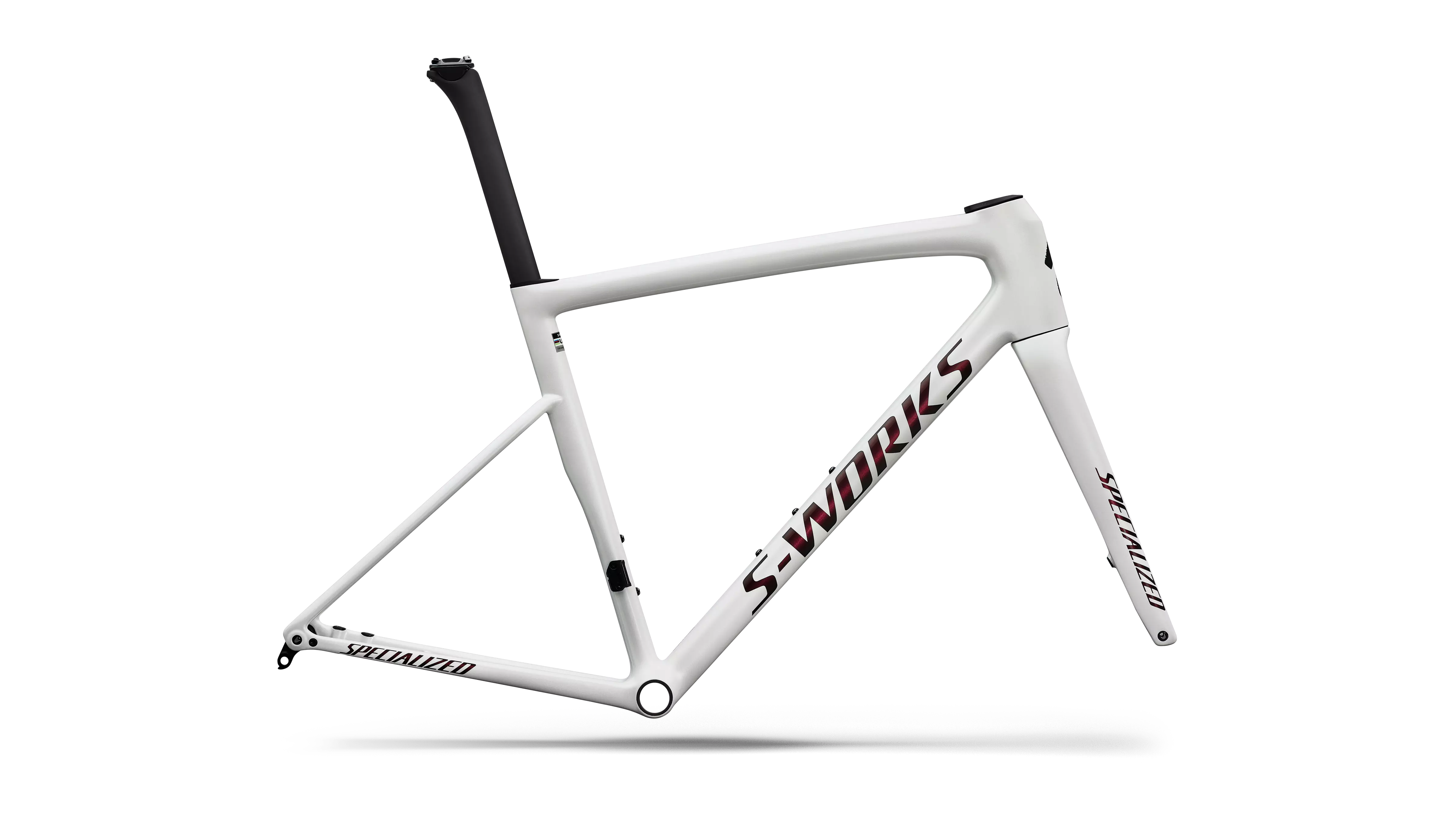 R�m S-Works Tarmac SL8 Gloss Metallic White Silver / Pearl / Black