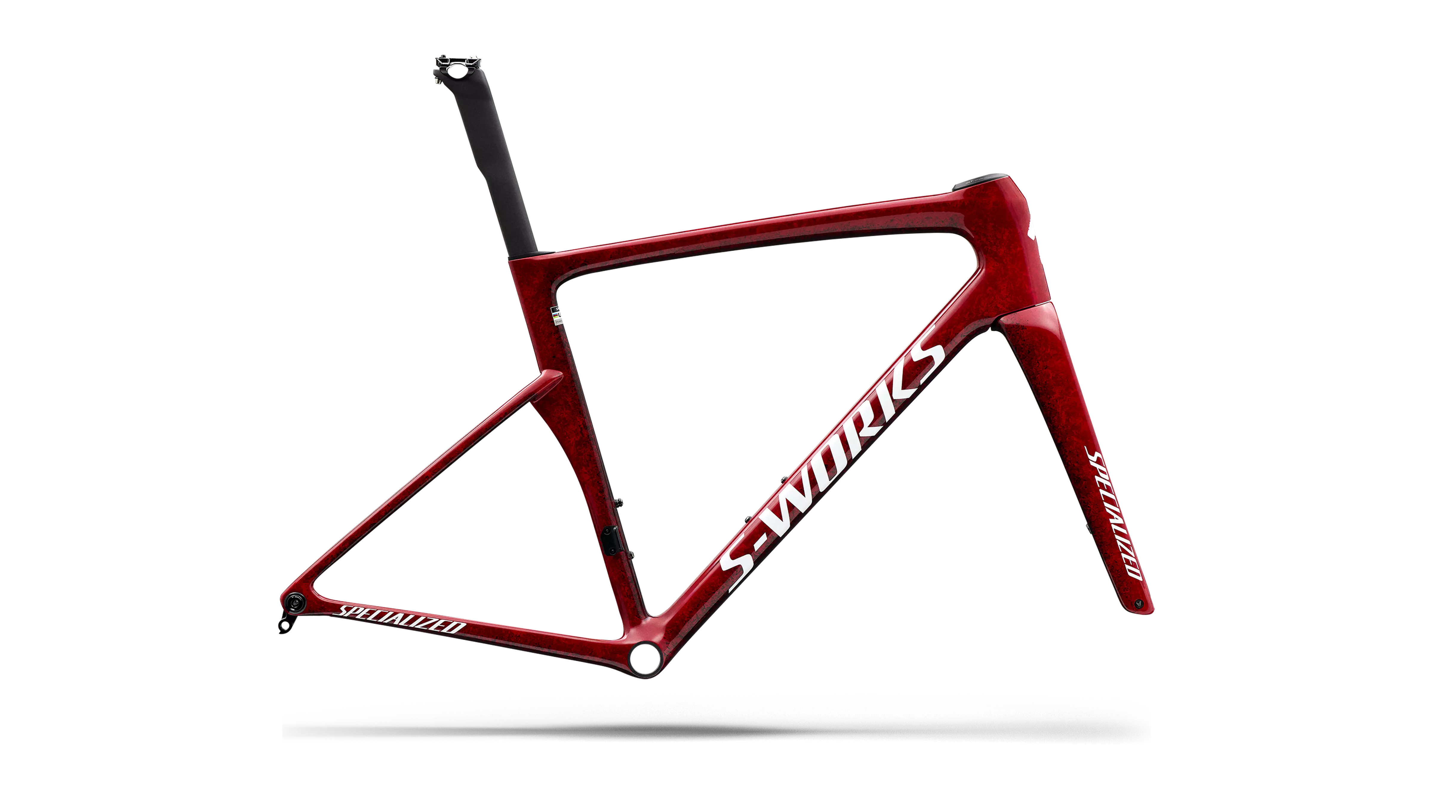 R�m S-Works Tarmac SL9 Gloss Vivid Red / Tarmac Black / White Silver Metallic
