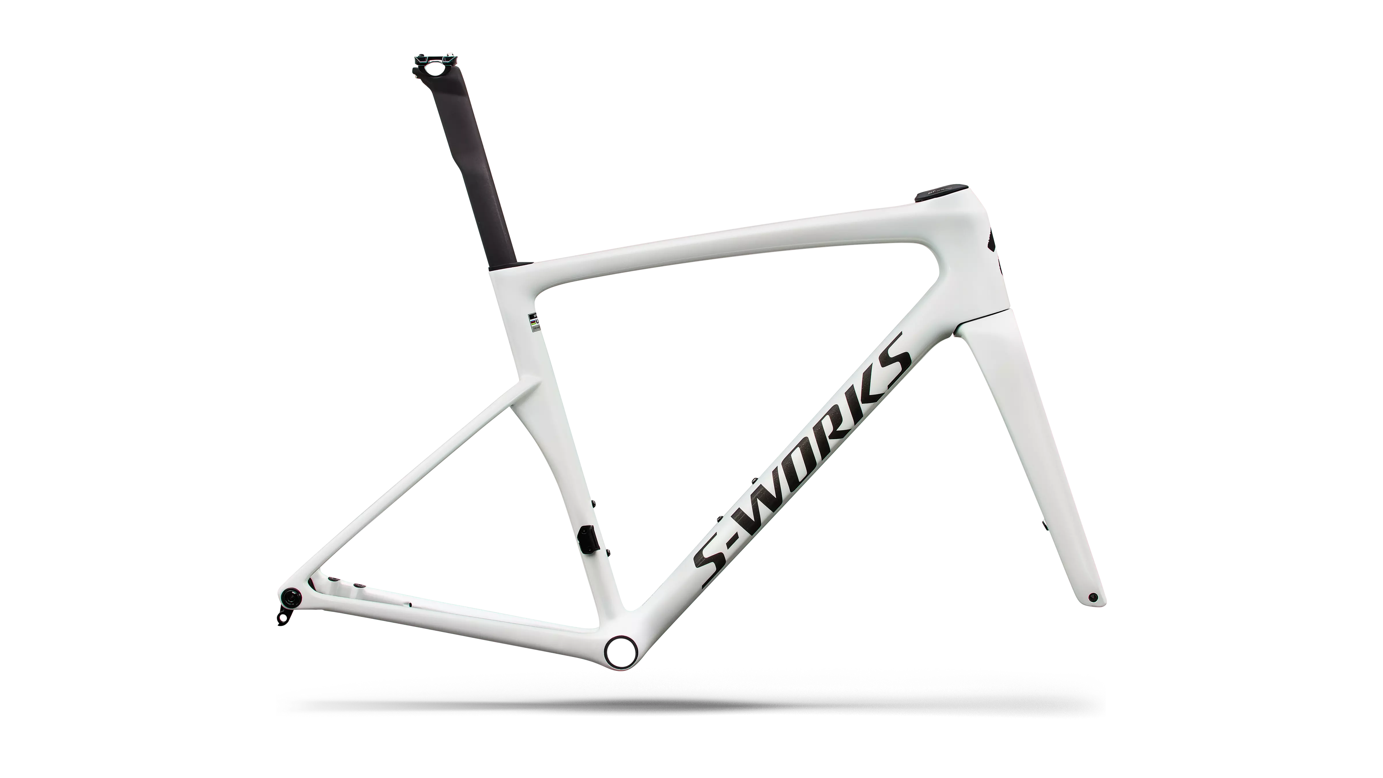 R�m S-Works Tarmac SL9 Gloss White Silver Metallic / Obsidian Metallic