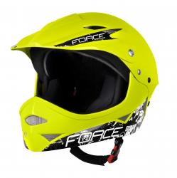 Prilba FORCE DOWNHILL junior fluo leskl S-M