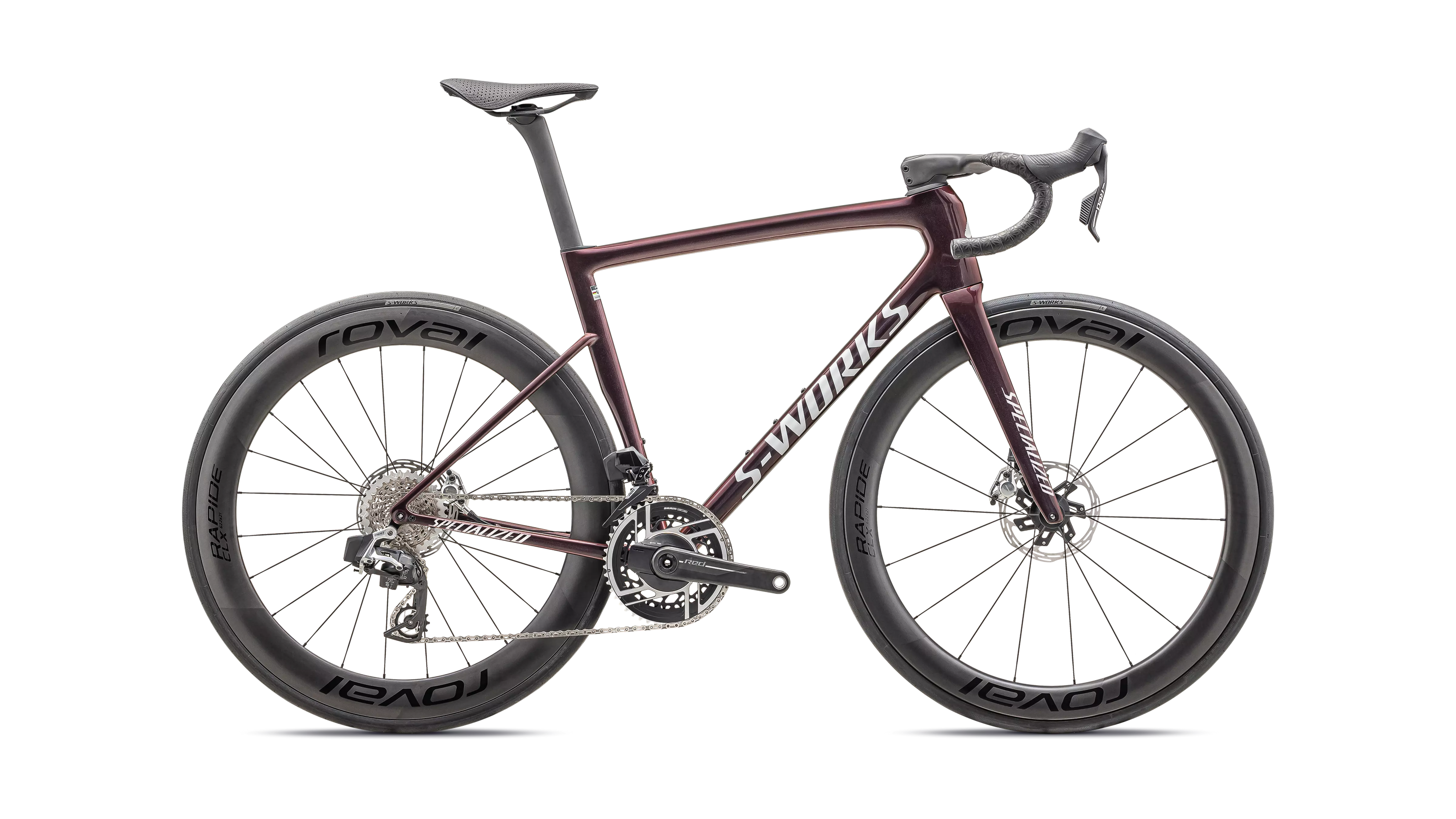 S-WORKS Tarmac SL8 -SRAM Red eTap AXS Gloss Solidity/Red to Black Pearl/Met White Silver