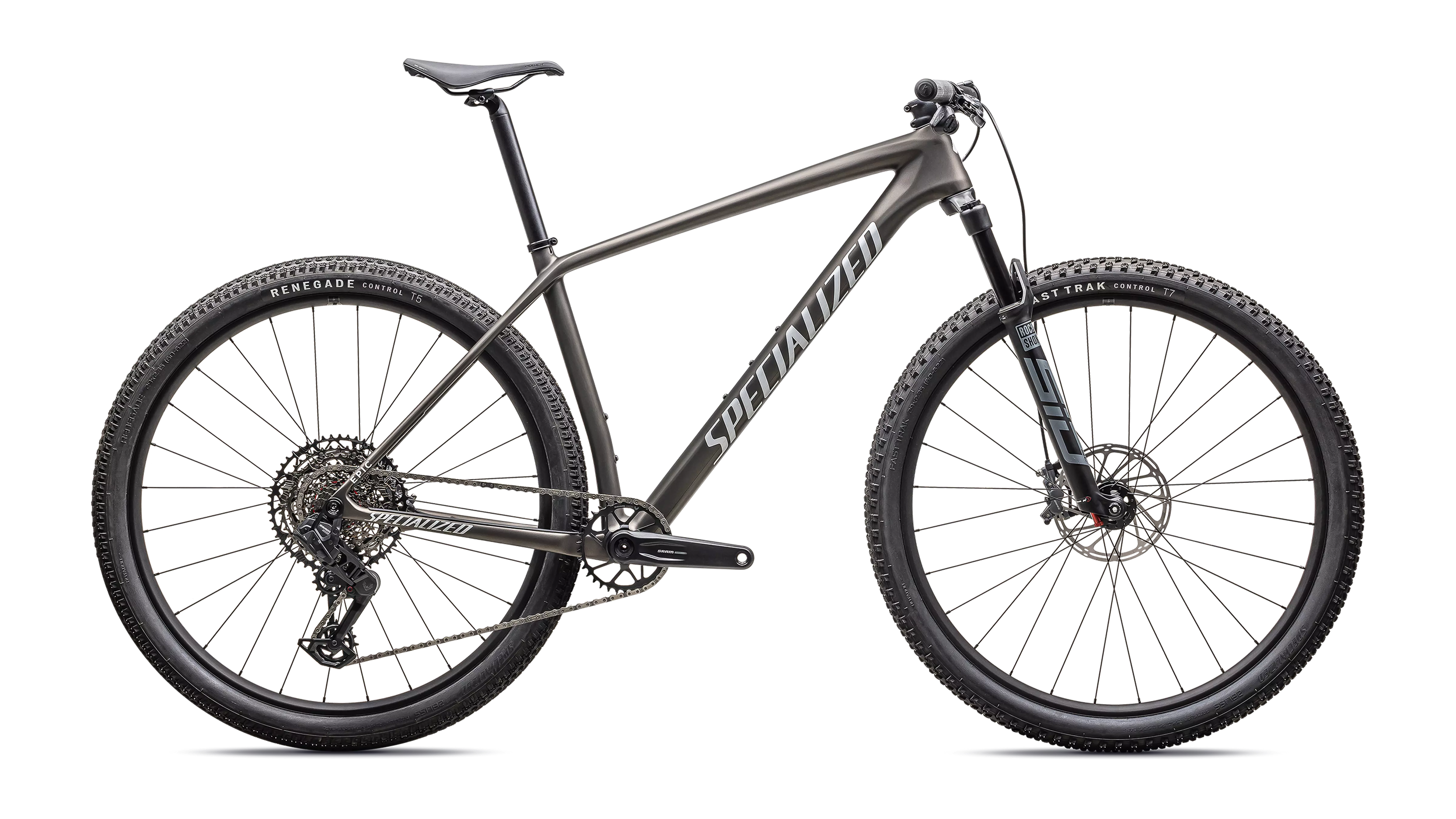 SPECIALIZED Epic HT COMP Satin Gunmetal / Metallic White Silver
