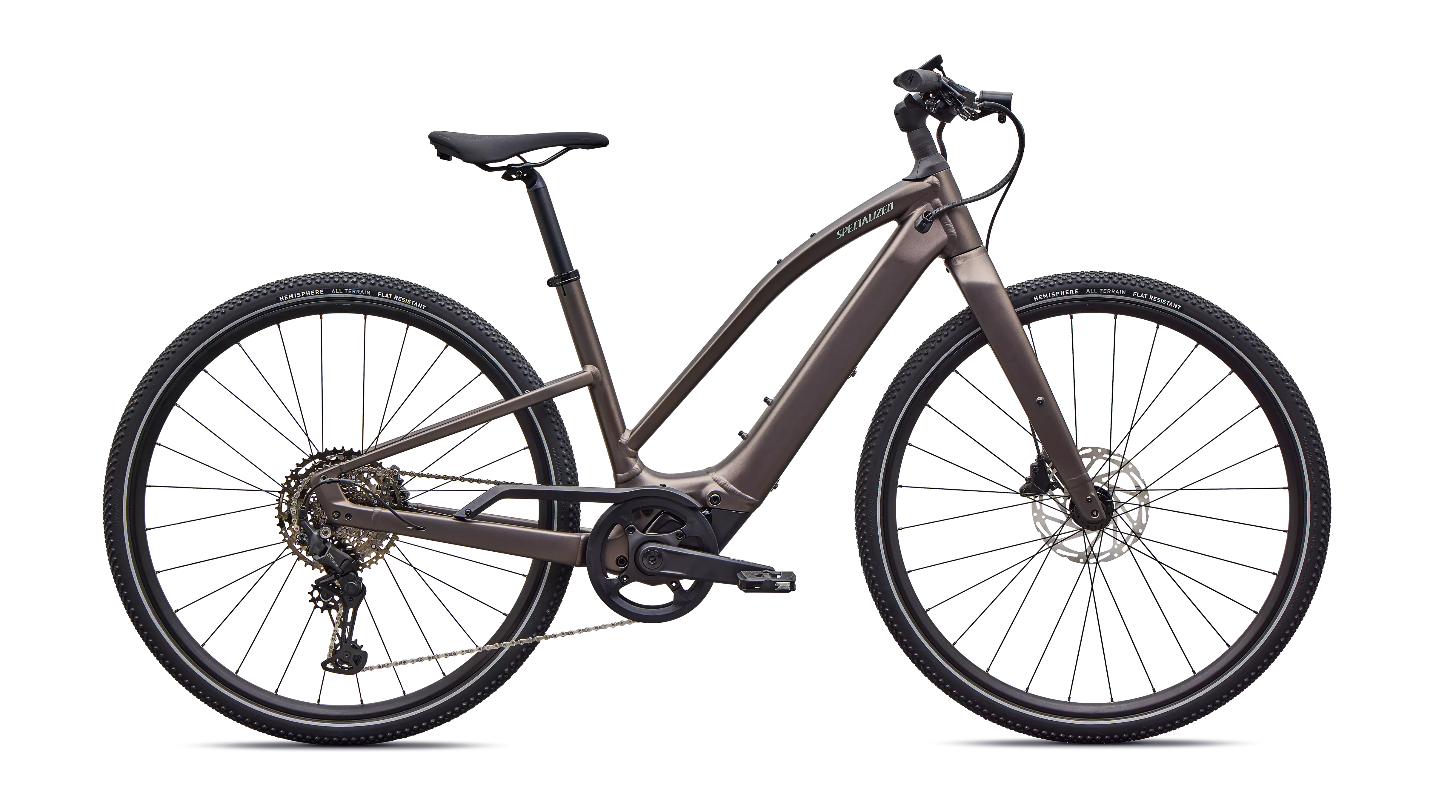 SPECIALIZED Turbo Vado SL 2 4.0 Step-Through Satin Gun Metal / Agave Grey Frost Reflective