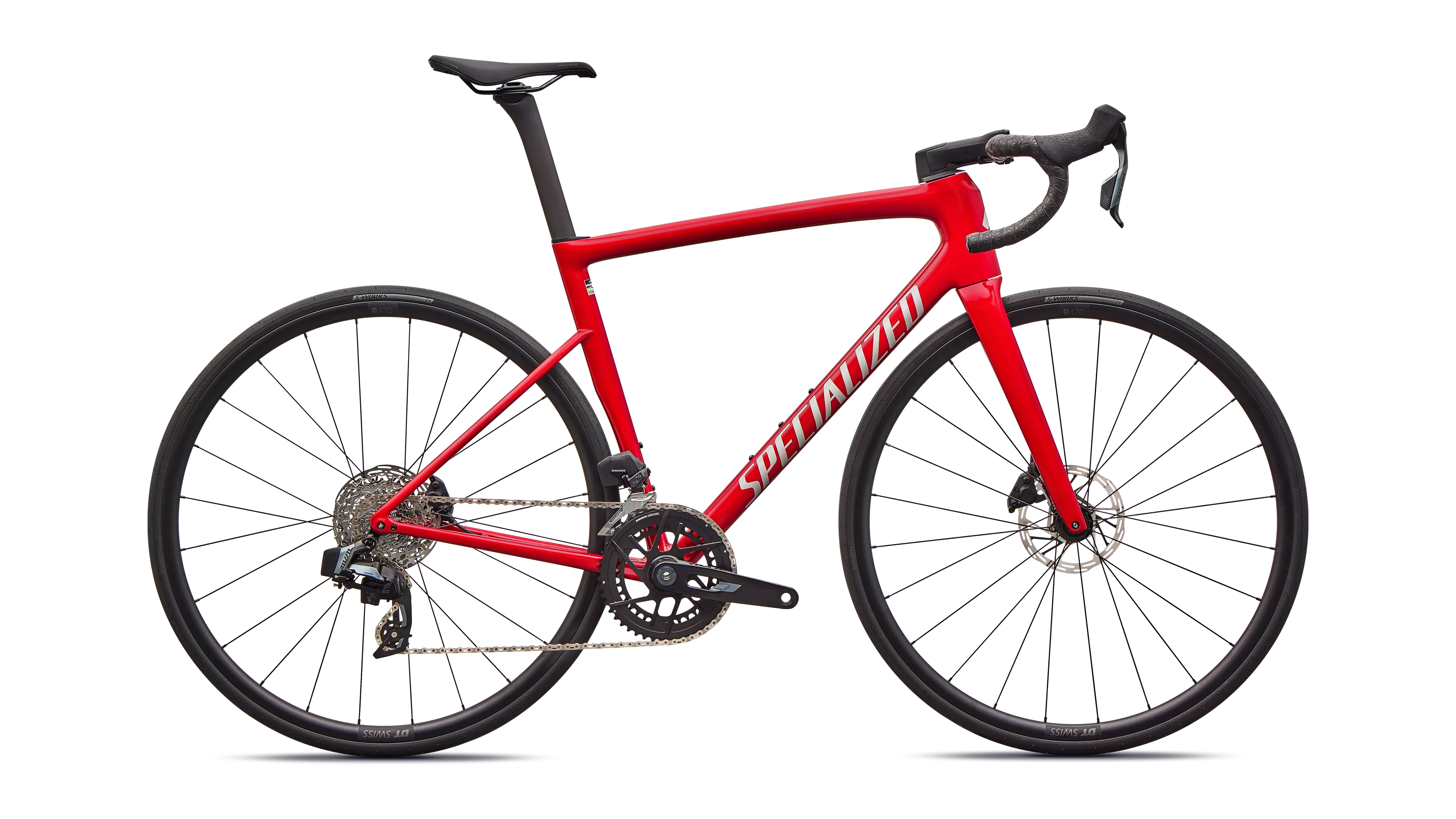 SPECIALIZED Tarmac SL8 Comp SRAM Rival AXS Gloss Red Tint Over Silver Dust / Silver Dust