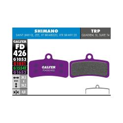 Brzdov� platni�ky GALFER - FD426 - SHIMANO Saint/XTR19 Zmes: G1652 fialov� E-Bike