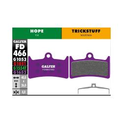 Brzdov� platni�ky GALFER - FD466 - HOPE V4 Zmes: G1652 fialov� E-Bike