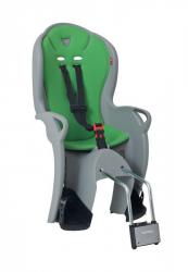 Detská cyklo sedačka s konzolou HAMAX KISS - svetlo šedá-zelená