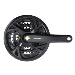 Kuky SHIMANO Acera M371 175mm 48/38/28z. 7/8k. ierny s krytom na tvorhran