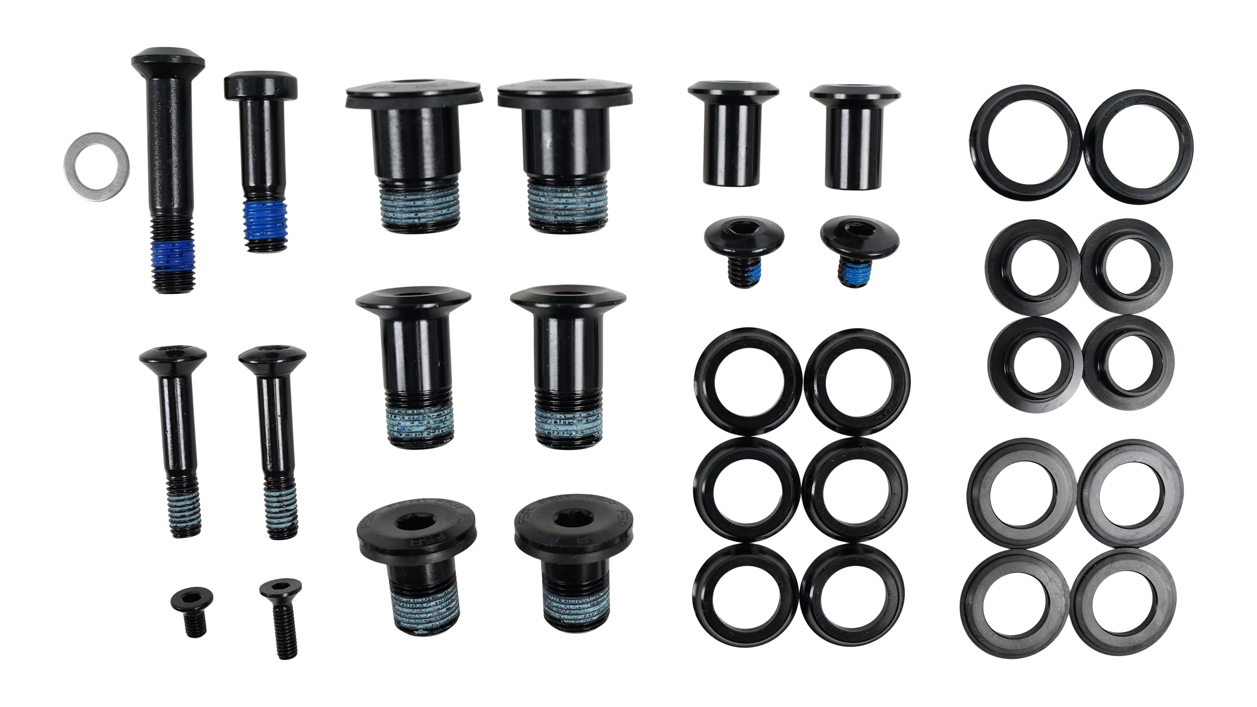 Sada skrutiek, MY21 SJ, ALLOY FRAME, SUSPENSION PIVOT BOLT KIT (W/ PIVOT SPACERS)