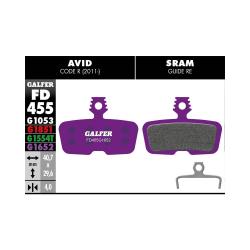 Brzdov� platni�ky GALFER - FD455 - AVID Code R11 / SRAM Zmes: G1652 fialov� E-Bike